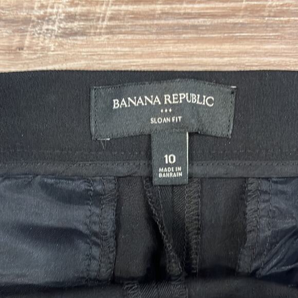 BANANA REPUBLIC Factory Black Sloan Fit Skinny Dress Pants Size 10 - Picture 5 of 10